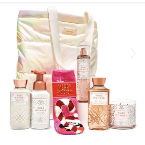 Limited Edition Bath and Body Works Iridescent Pure Wonder Tote Bag Gift Set - Picture 14 of 14